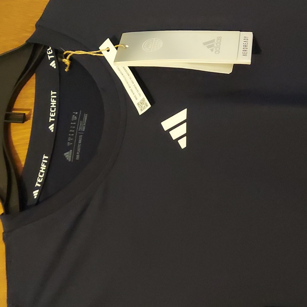 Adidas Men's Techfit Performance Long-Sleeve Training T-Shirt - Legend Ink - Picture 5 of 6